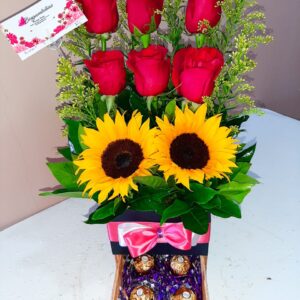 Joyerito con girasoles